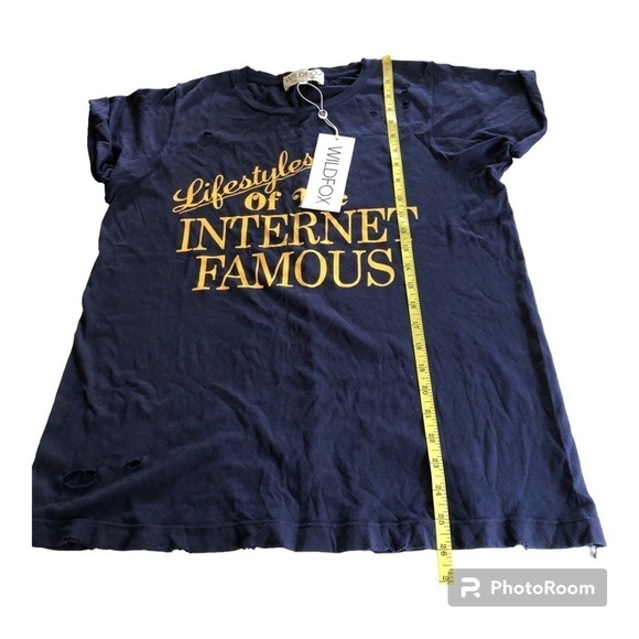 Wildfox Lifestyles Of Internet Famous Crew Neck Destroy Tee Size S - Picture 8 of 13